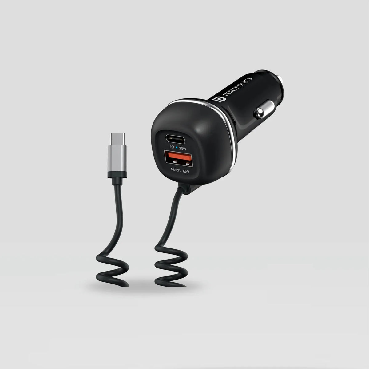 Portronics Car Power 1C Charger