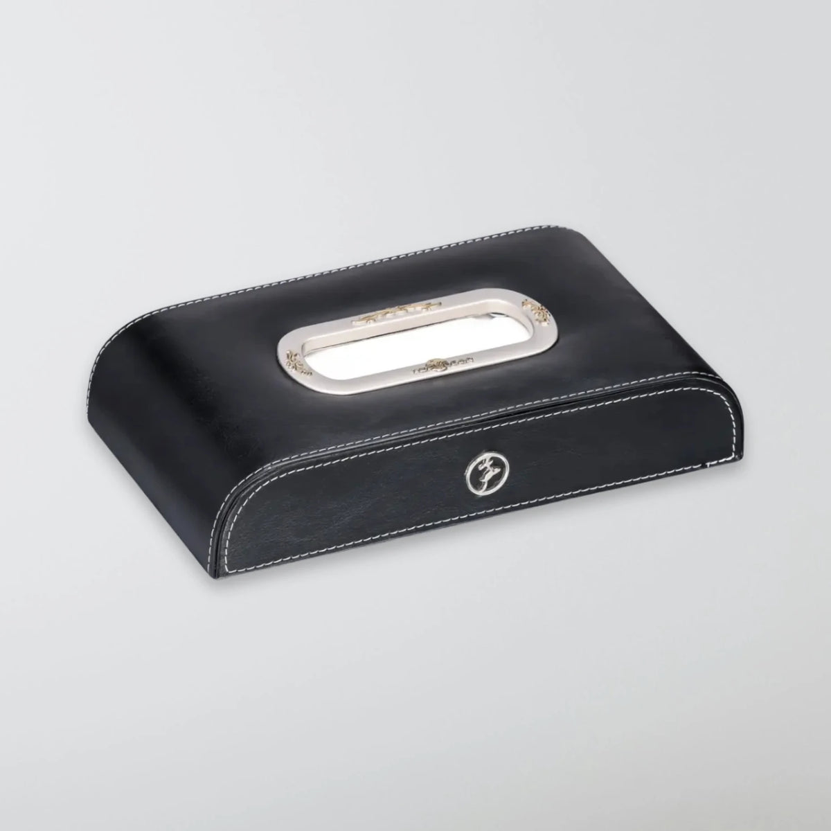 Topgear Premium Leather Tissue Holder - Black