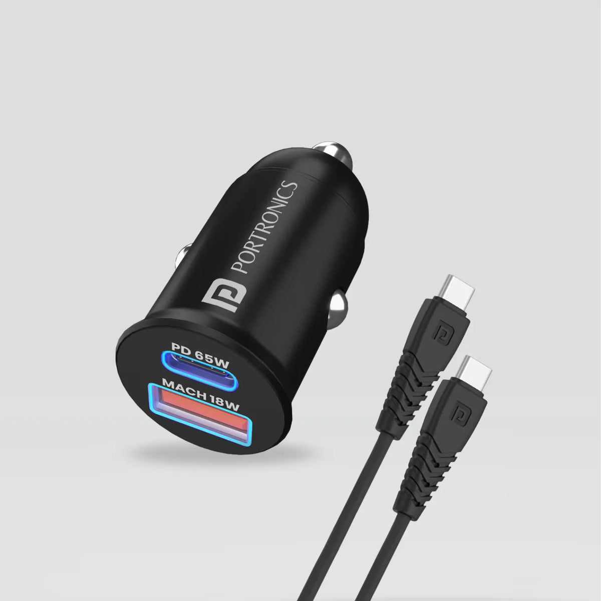 Portronics Car Power 65 Charger