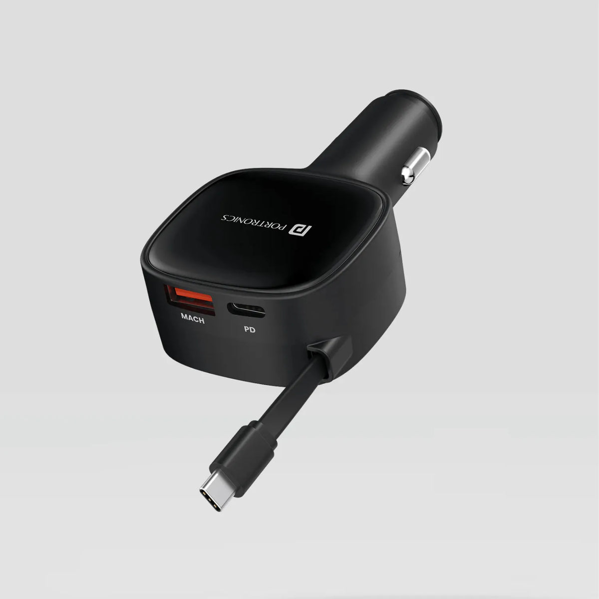 Portronics Car Power Retracto Charger