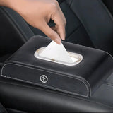 Topgear Premium Leather Tissue Holder - Black