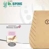 Topgear Dr.Spine Slim Memory Foam Seat Back - Coffee Beige