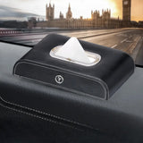 Topgear Premium Leather Tissue Holder - Black
