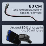 Portronics Car Power Retracto Charger