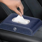 Topgear Premium Leather Tissue Holder - Blue