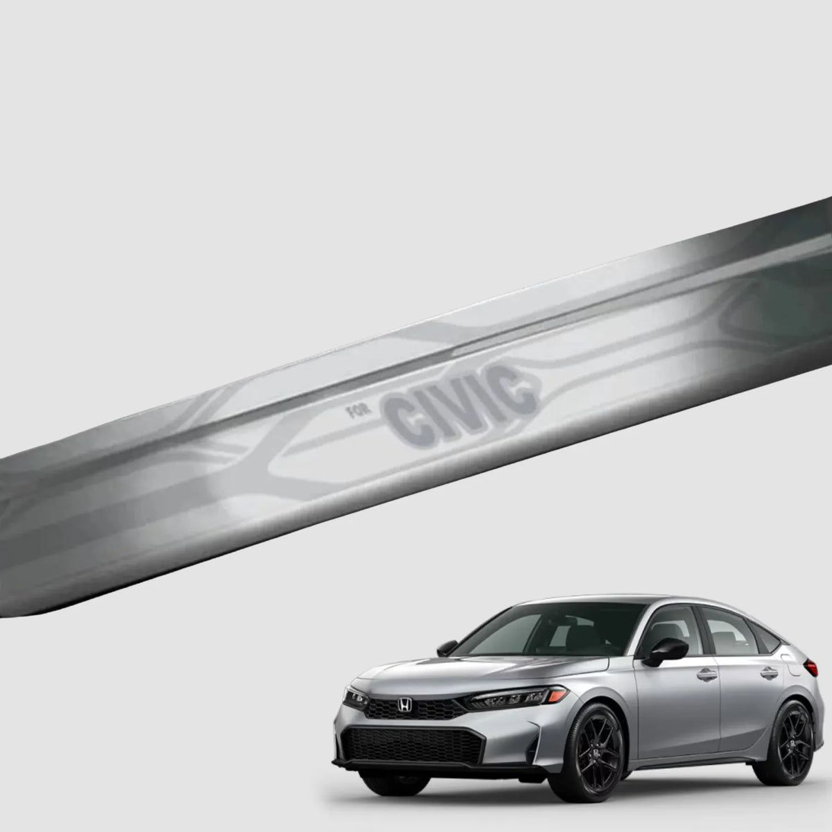 Galio Honda Civic Stainless Steel Sill Guard