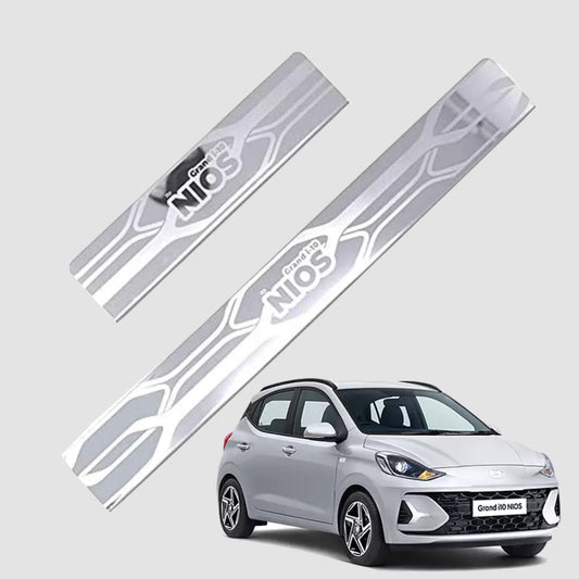 Galio Hyundai Grand i10 Nios Stainless Steel Sill Guard