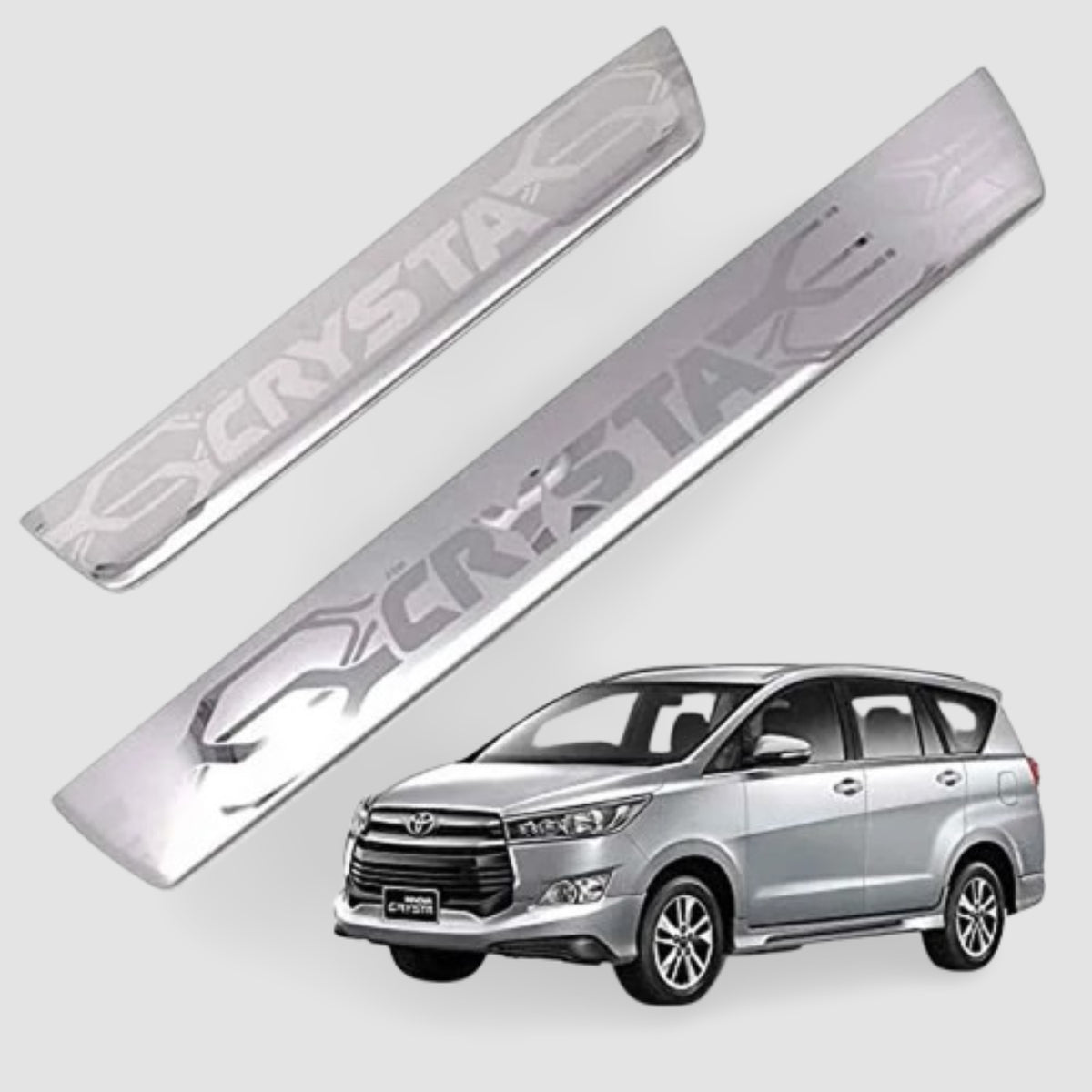 Galio Toyota Innova Crysta Stainless Steel Sill Guard