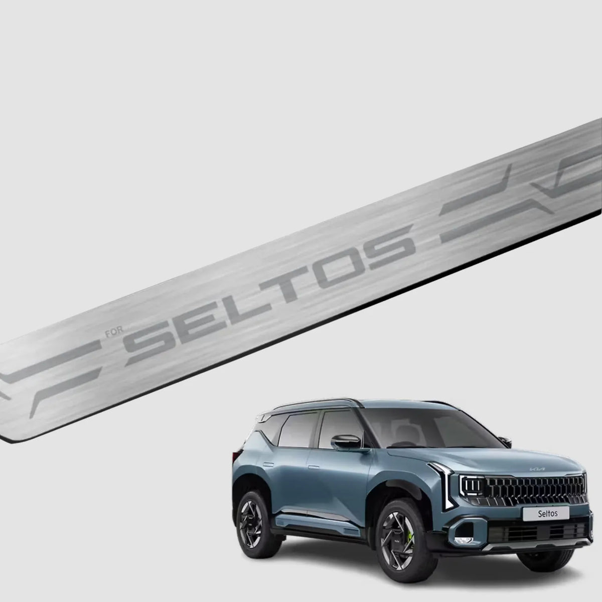 Galio Kia Seltos Stainless Steel Sill Guard