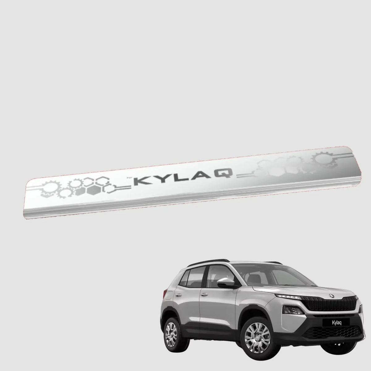 Galio Skoda Kylaq Stainless Steel Sill Guard