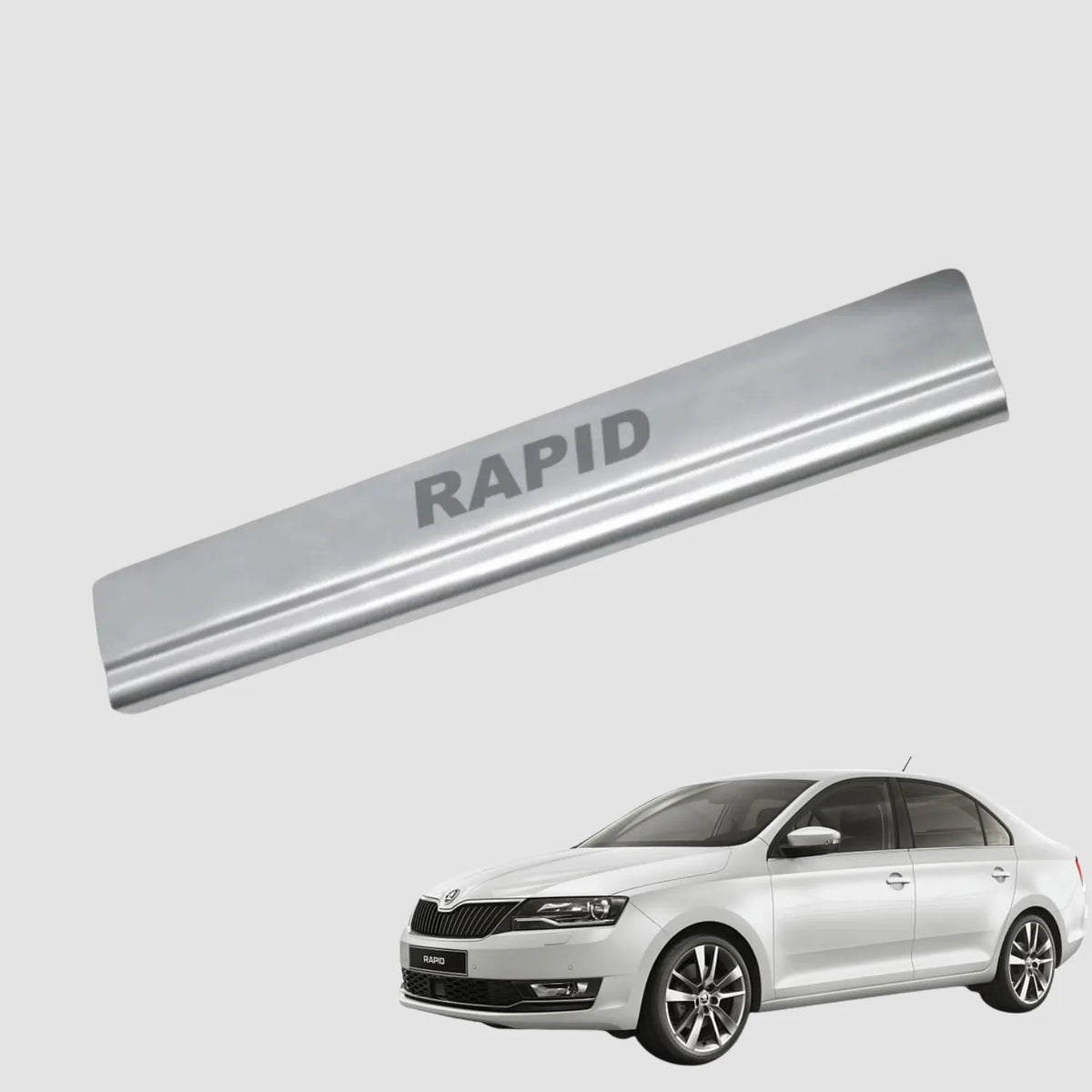 Galio Skoda Rapid Stainless Steel Sill Guard
