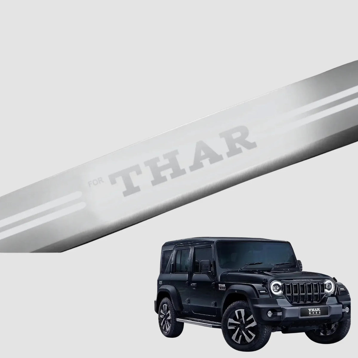 Galio Mahindra Thar Roxx Stainless Steel Sill Guard
