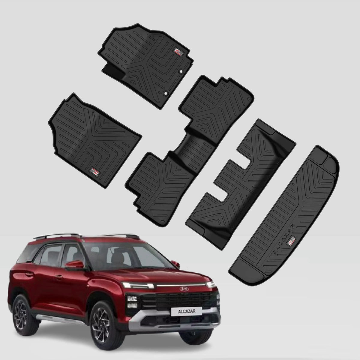 GFX Hyundai Alcazar Floor Mats with Boot Mat