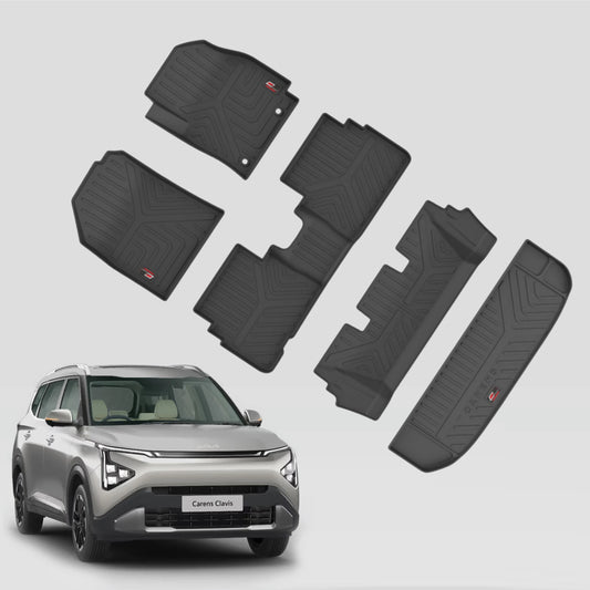 GFX Kia Carens Clavis Floor Mats with Boot Mat