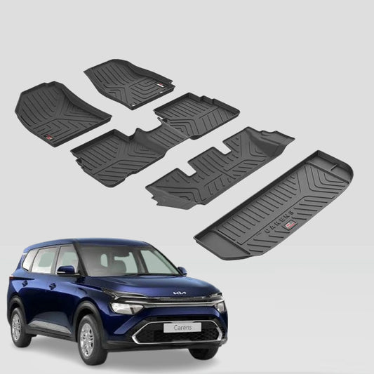 GFX Kia Carens Floor Mats with Boot Mat