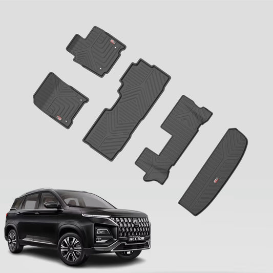 GFX MG Hector Plus 7 Seater Floor Mats with Boot Mat