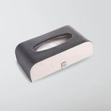 GFX Leatherette Tissue Box - Black & Grey