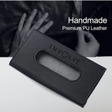 Involve Car Visor Leather Tissue Holder - Black