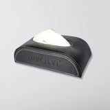 Involve Luxury Art Leather Tissue Box - Midnight Black